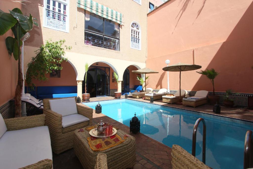 La Villa Bleue Marrakesch Exterior foto