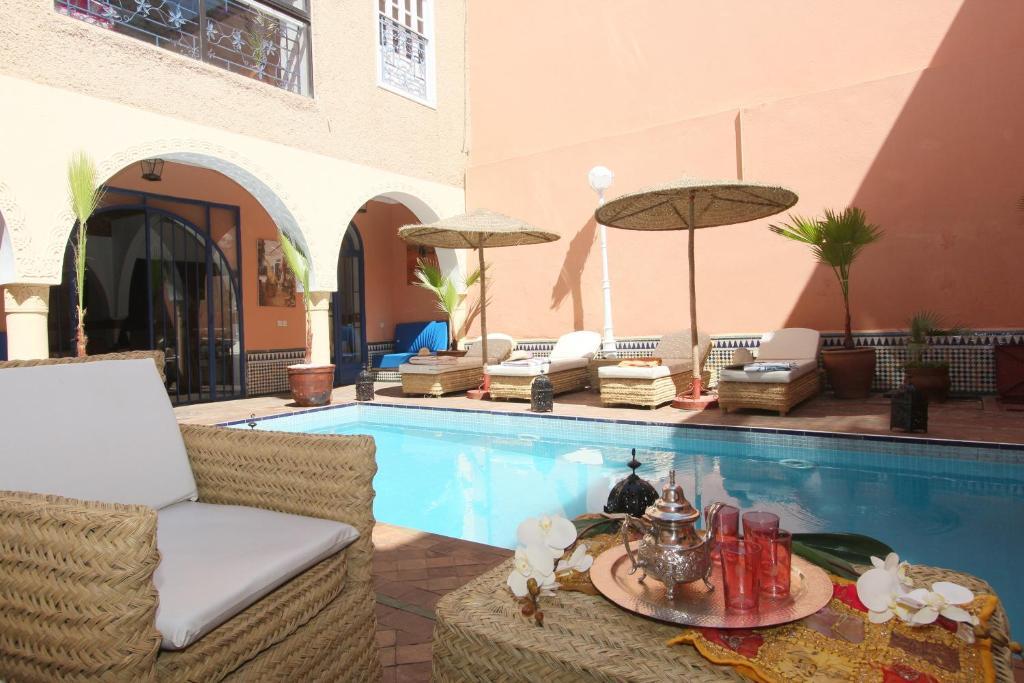 La Villa Bleue Marrakesch Zimmer foto